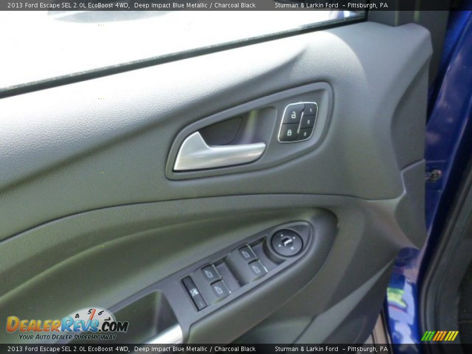 2013 Ford Escape SEL 2.0L EcoBoost 4WD Deep Impact Blue Metallic / Charcoal Black Photo #11