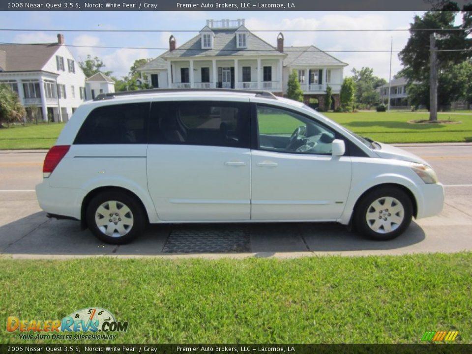 2006 Nissan Quest 3.5 S Nordic White Pearl / Gray Photo #2