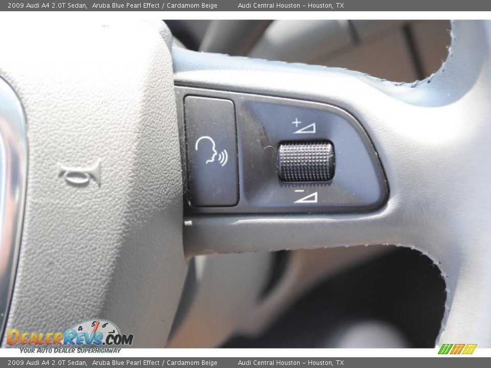 2009 Audi A4 2.0T Sedan Aruba Blue Pearl Effect / Cardamom Beige Photo #19