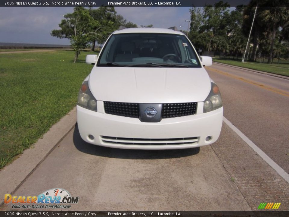 2006 Nissan Quest 3.5 S Nordic White Pearl / Gray Photo #5