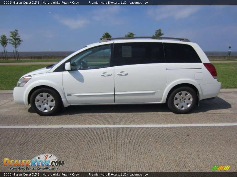 2006 Nissan Quest 3.5 S Nordic White Pearl / Gray Photo #7