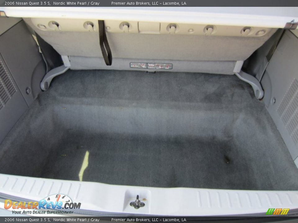 2006 Nissan Quest 3.5 S Nordic White Pearl / Gray Photo #14