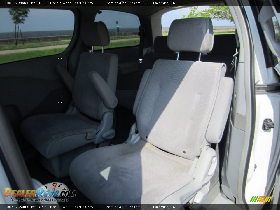 2006 Nissan Quest 3.5 S Nordic White Pearl / Gray Photo #15