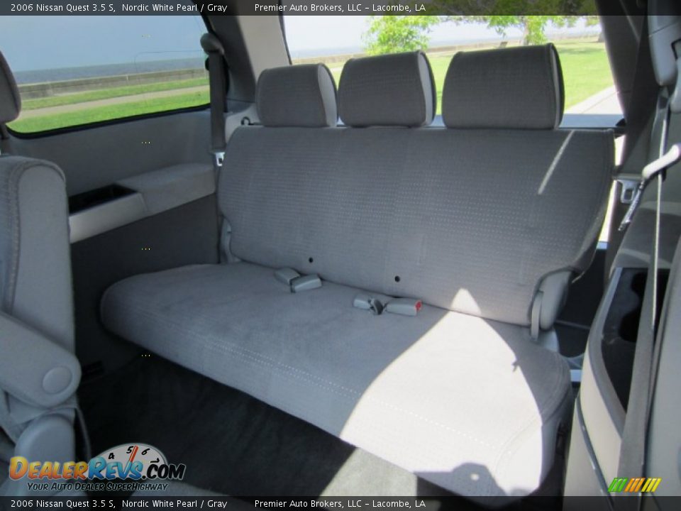 2006 Nissan Quest 3.5 S Nordic White Pearl / Gray Photo #17