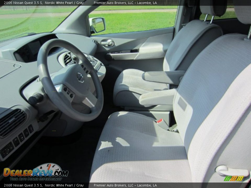 2006 Nissan Quest 3.5 S Nordic White Pearl / Gray Photo #20