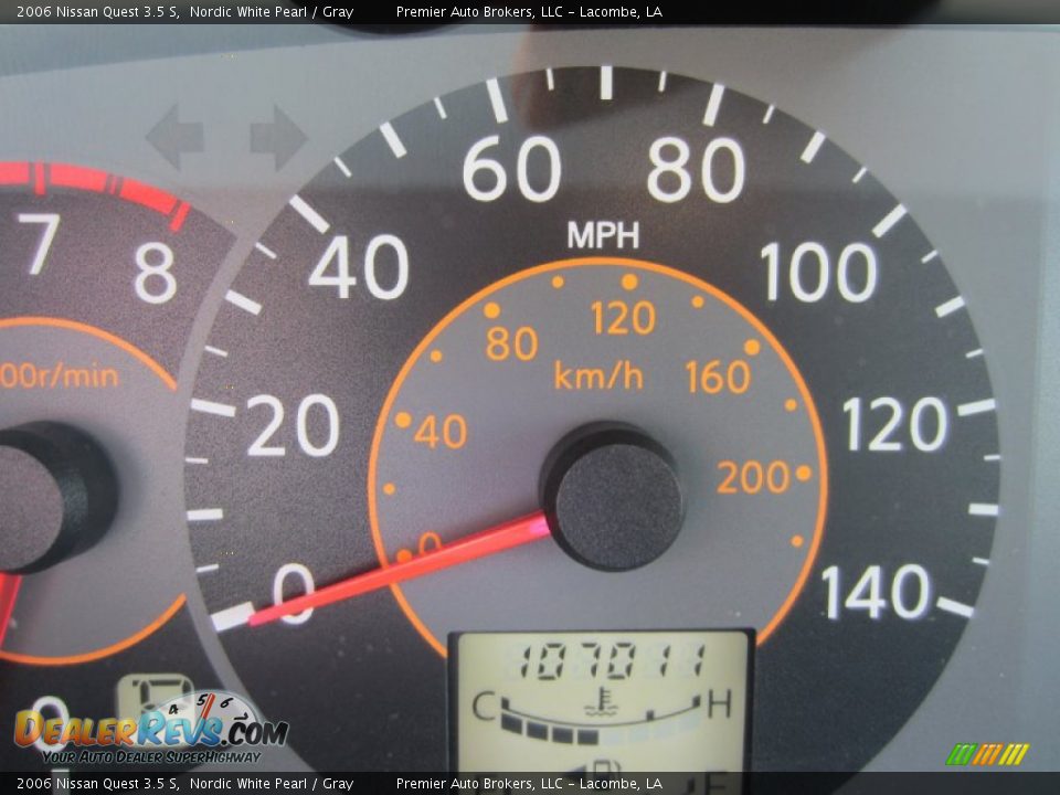 2006 Nissan Quest 3.5 S Nordic White Pearl / Gray Photo #27