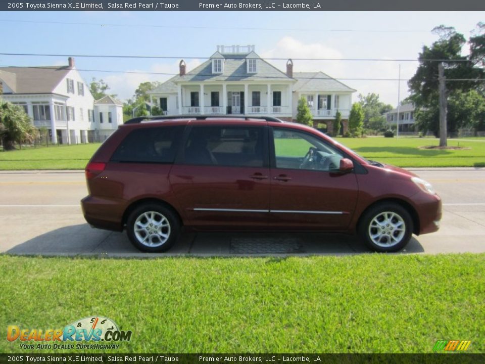 2005 Toyota Sienna XLE Limited Salsa Red Pearl / Taupe Photo #2