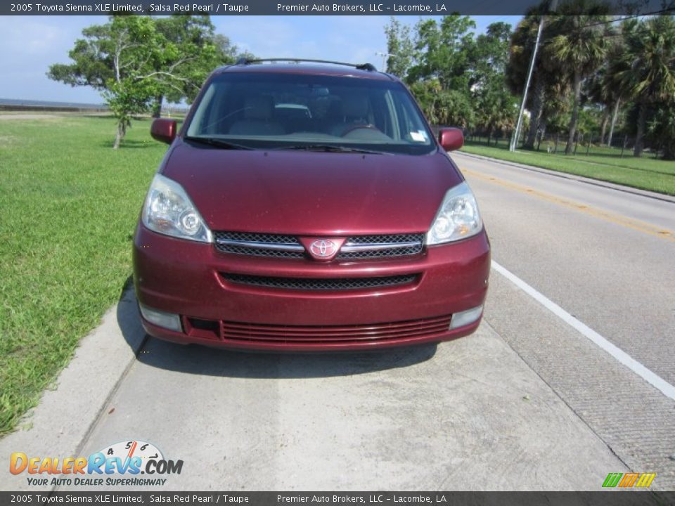2005 Toyota Sienna XLE Limited Salsa Red Pearl / Taupe Photo #5