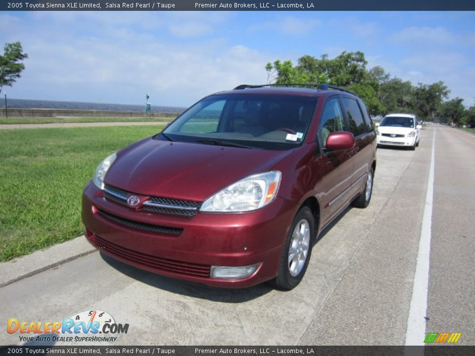 2005 Toyota Sienna XLE Limited Salsa Red Pearl / Taupe Photo #7