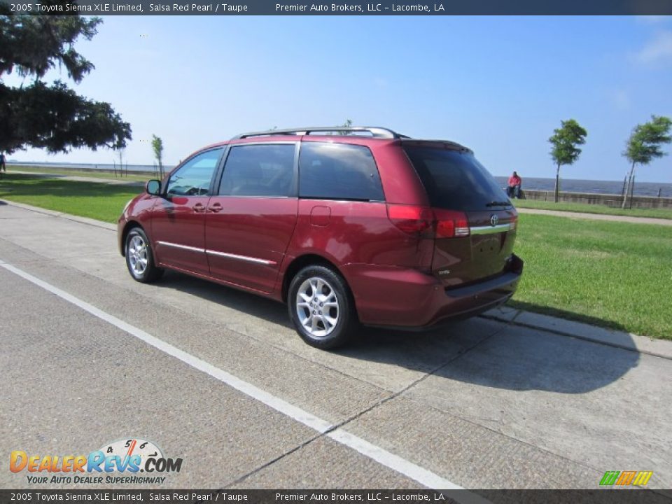 2005 Toyota Sienna XLE Limited Salsa Red Pearl / Taupe Photo #11