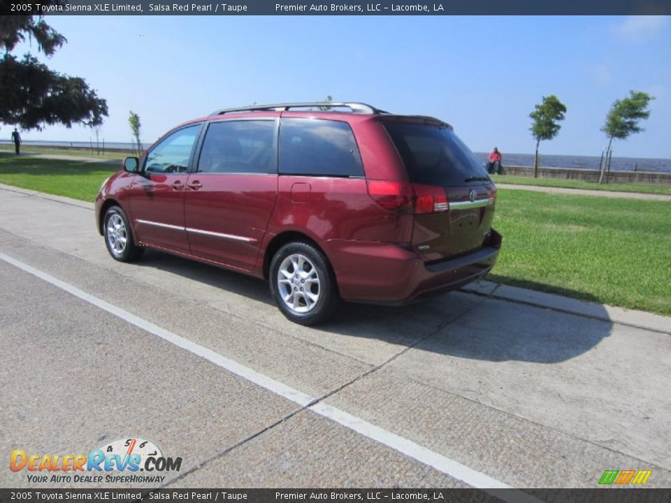 2005 Toyota Sienna XLE Limited Salsa Red Pearl / Taupe Photo #12