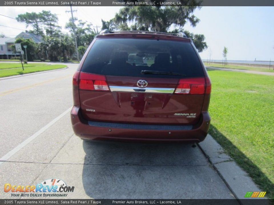 2005 Toyota Sienna XLE Limited Salsa Red Pearl / Taupe Photo #13