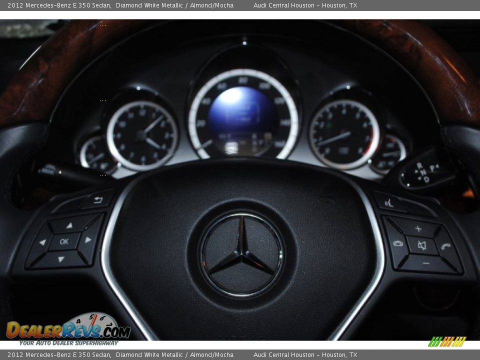 2012 Mercedes-Benz E 350 Sedan Diamond White Metallic / Almond/Mocha Photo #33
