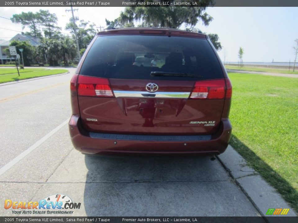 2005 Toyota Sienna XLE Limited Salsa Red Pearl / Taupe Photo #14