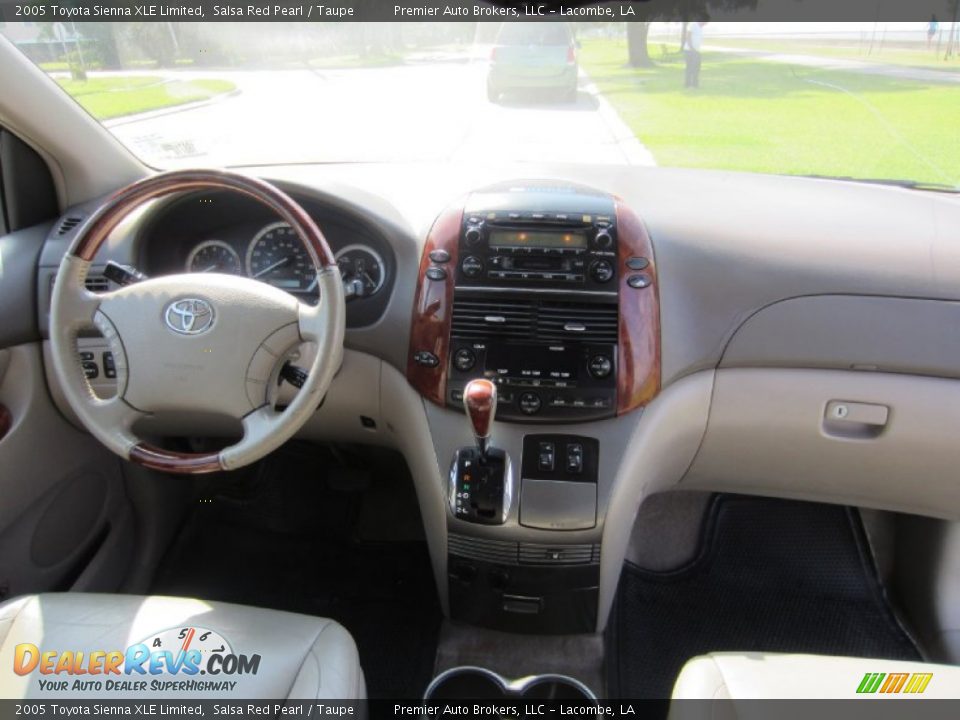 2005 Toyota Sienna XLE Limited Salsa Red Pearl / Taupe Photo #21