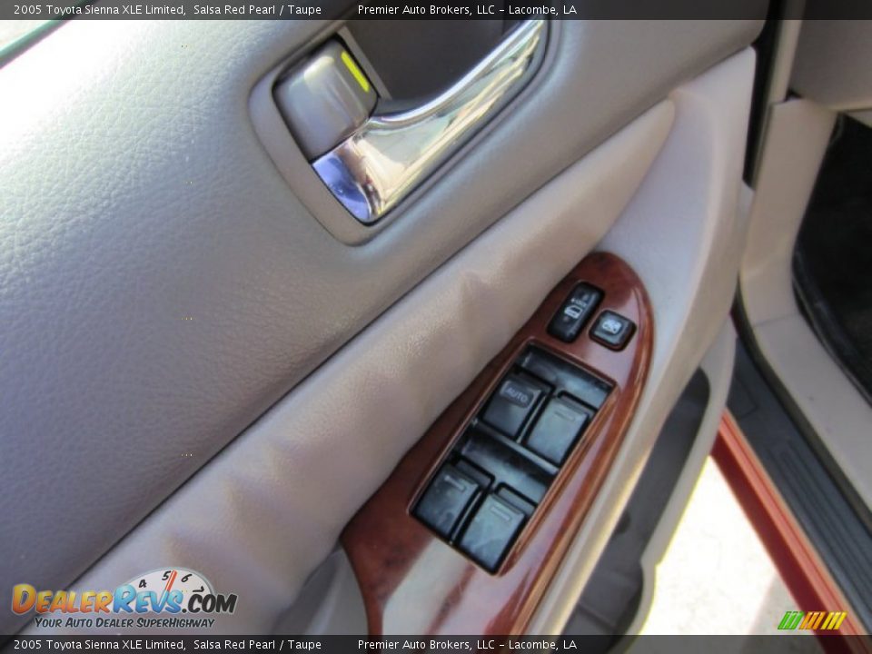 2005 Toyota Sienna XLE Limited Salsa Red Pearl / Taupe Photo #24