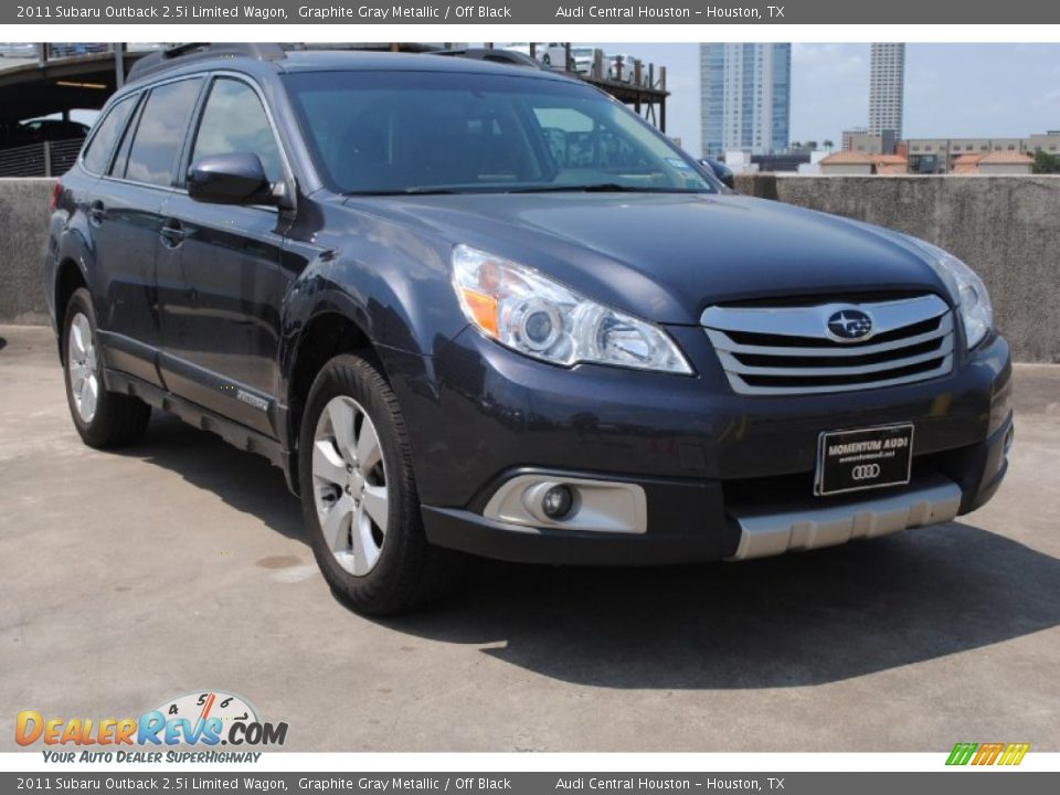 2011 Subaru Outback 2.5i Limited Wagon Graphite Gray Metallic / Off Black Photo #1