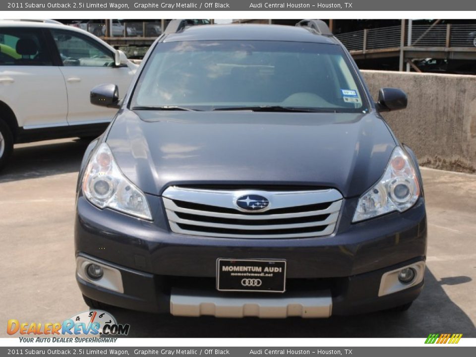 2011 Subaru Outback 2.5i Limited Wagon Graphite Gray Metallic / Off Black Photo #2