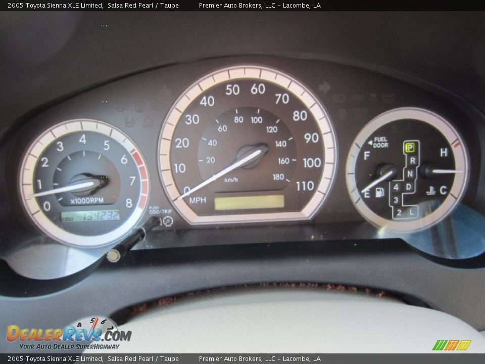 2005 Toyota Sienna XLE Limited Gauges Photo #30