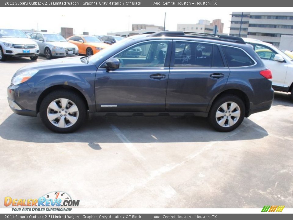2011 Subaru Outback 2.5i Limited Wagon Graphite Gray Metallic / Off Black Photo #4