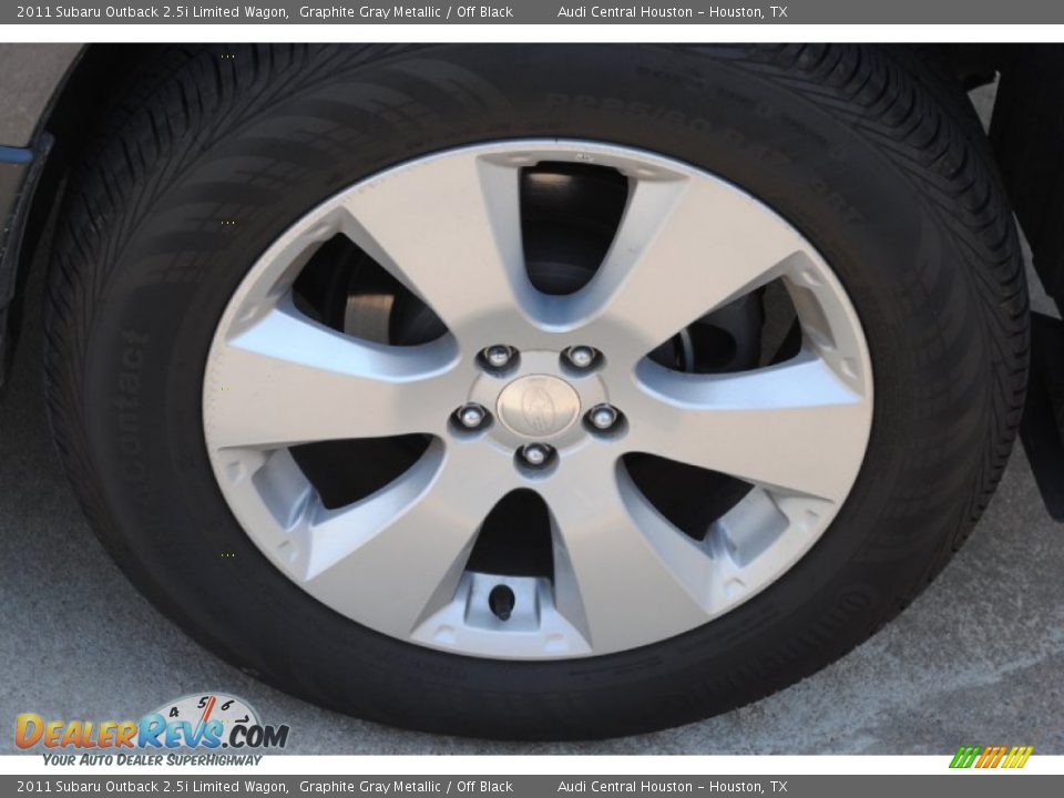 2011 Subaru Outback 2.5i Limited Wagon Graphite Gray Metallic / Off Black Photo #5