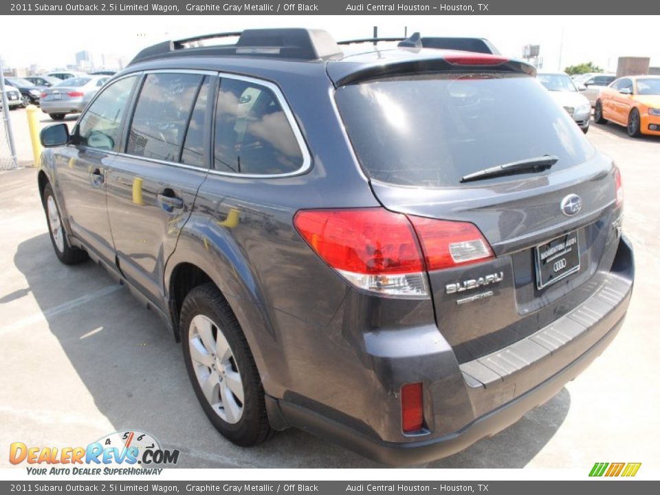 2011 Subaru Outback 2.5i Limited Wagon Graphite Gray Metallic / Off Black Photo #6
