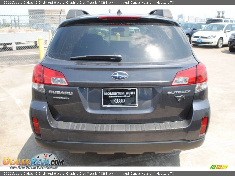2011 Subaru Outback 2.5i Limited Wagon Graphite Gray Metallic / Off Black Photo #7