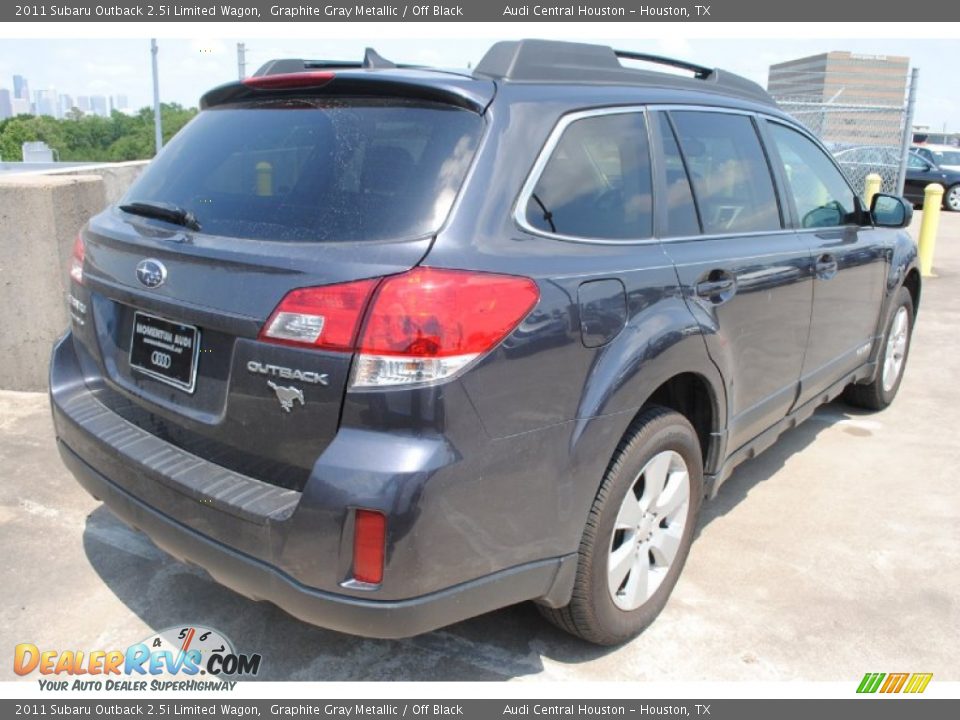 2011 Subaru Outback 2.5i Limited Wagon Graphite Gray Metallic / Off Black Photo #8