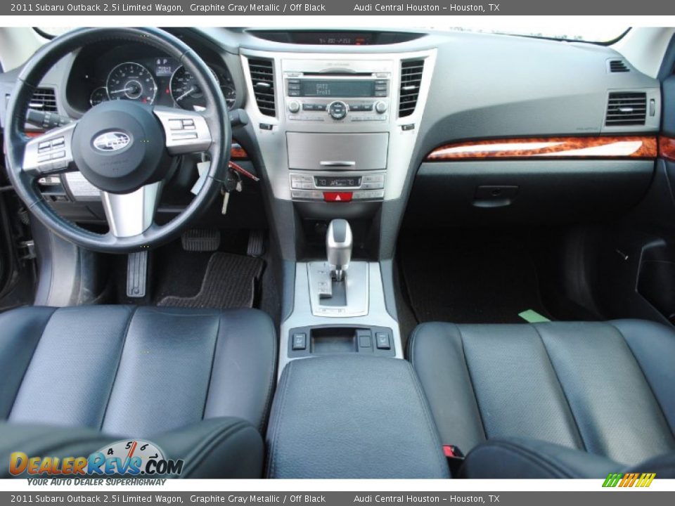 2011 Subaru Outback 2.5i Limited Wagon Graphite Gray Metallic / Off Black Photo #18