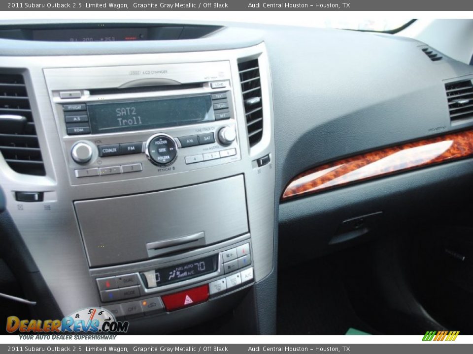 2011 Subaru Outback 2.5i Limited Wagon Graphite Gray Metallic / Off Black Photo #21