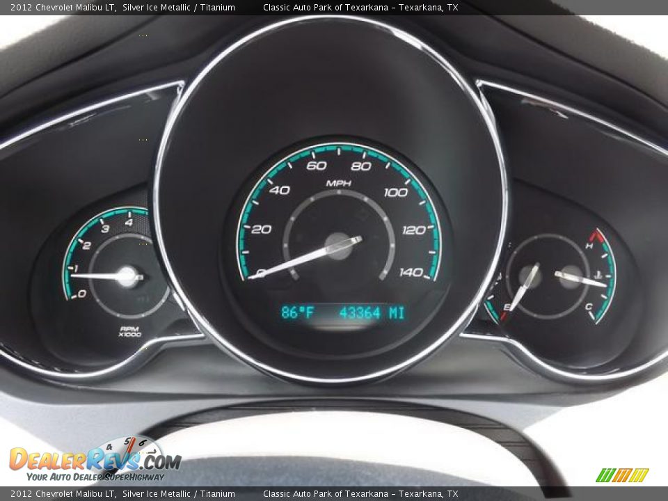 2012 Chevrolet Malibu LT Silver Ice Metallic / Titanium Photo #21