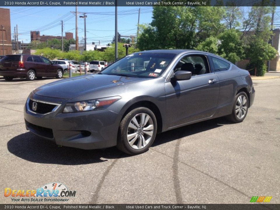 2010 Honda Accord EX-L Coupe Polished Metal Metallic / Black Photo #1