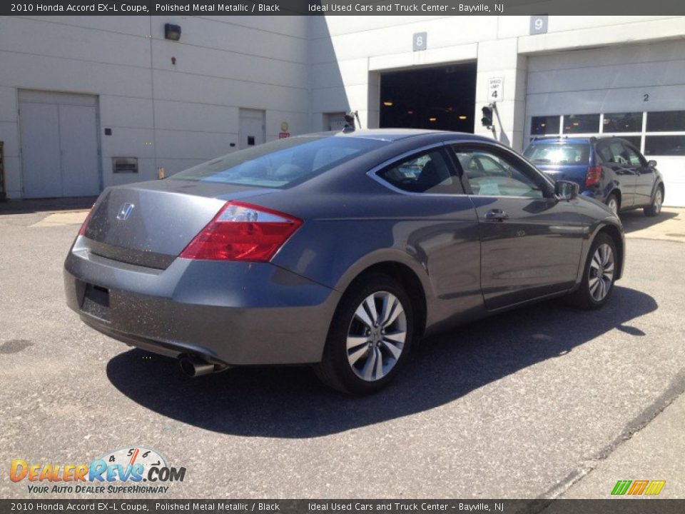 2010 Honda Accord EX-L Coupe Polished Metal Metallic / Black Photo #2