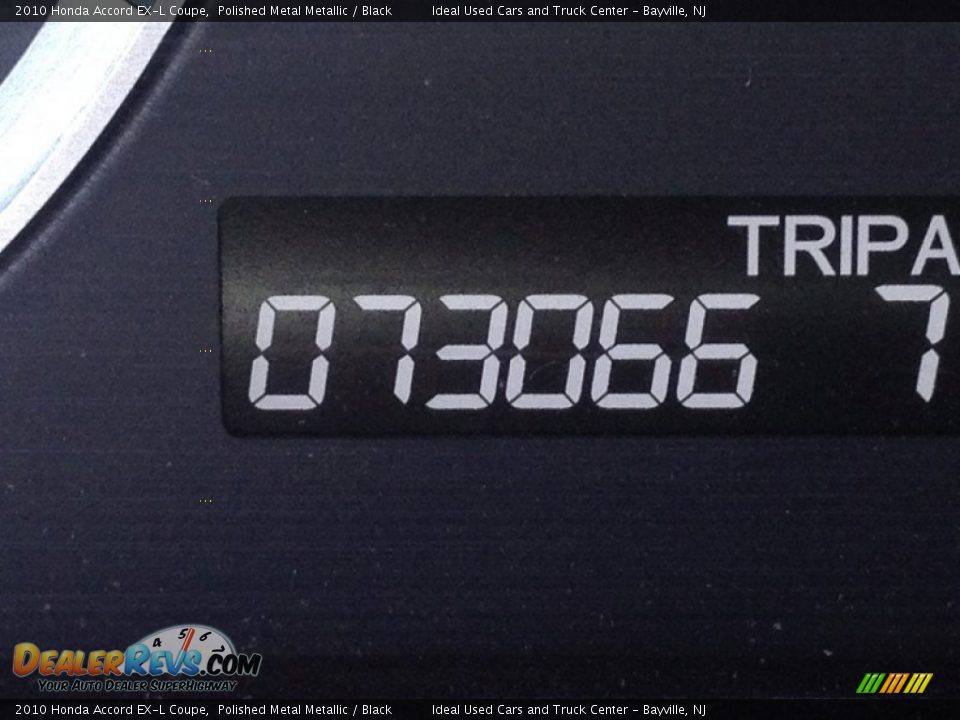 2010 Honda Accord EX-L Coupe Polished Metal Metallic / Black Photo #6