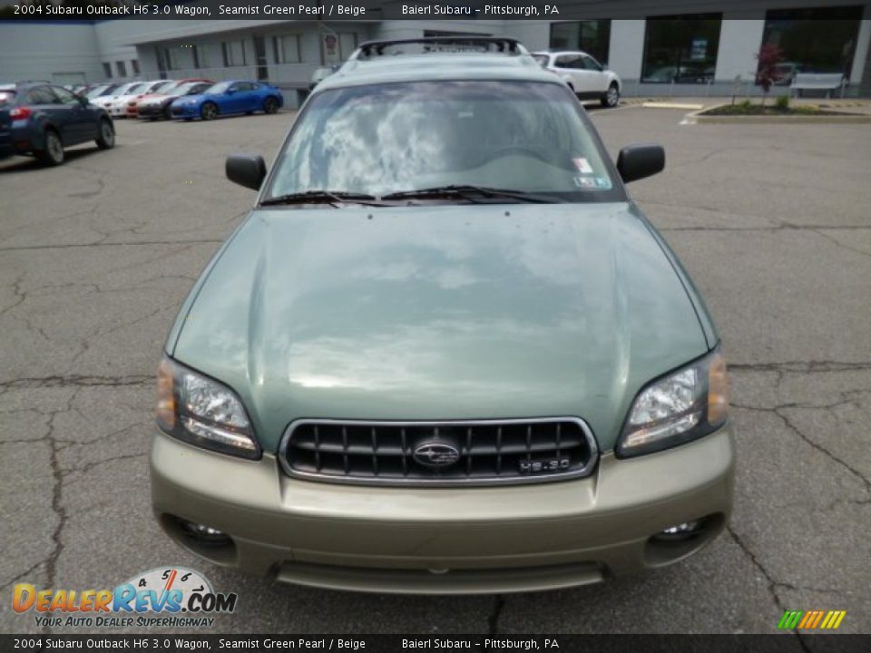 2004 Subaru Outback H6 3.0 Wagon Seamist Green Pearl / Beige Photo #2