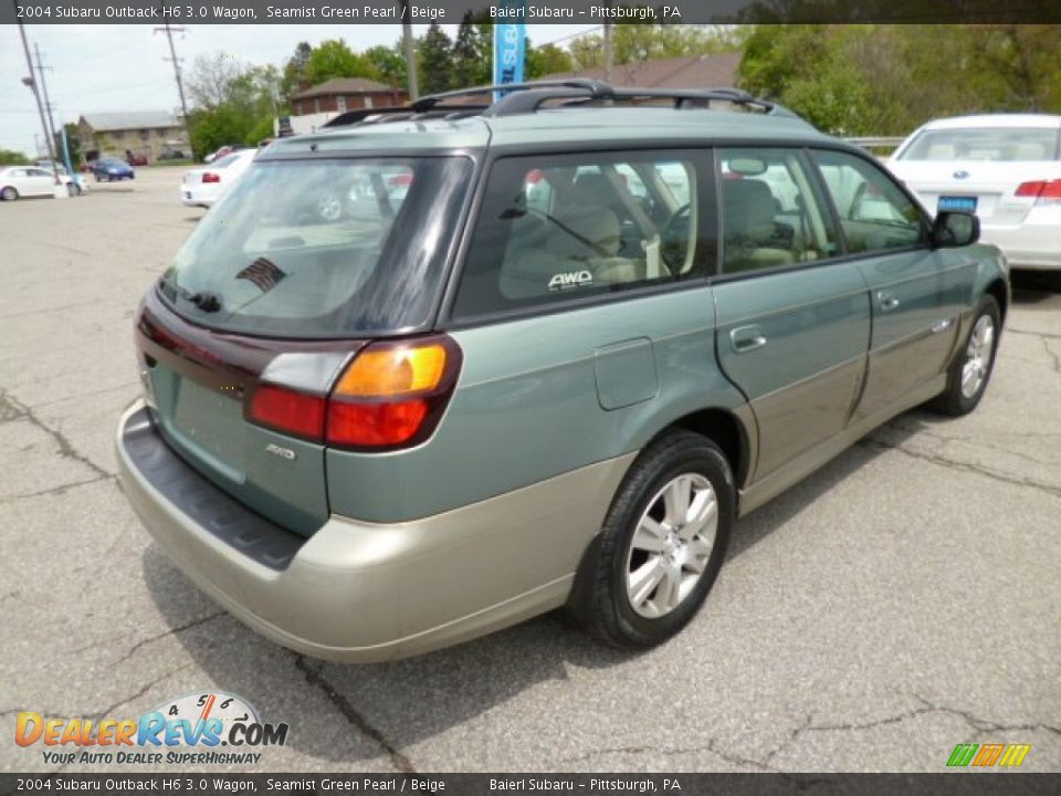 2004 Subaru Outback H6 3.0 Wagon Seamist Green Pearl / Beige Photo #7