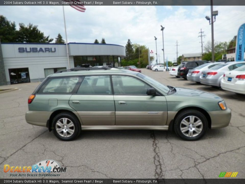 2004 Subaru Outback H6 3.0 Wagon Seamist Green Pearl / Beige Photo #8