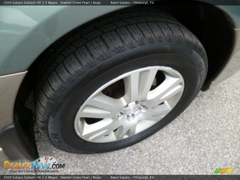 2004 Subaru Outback H6 3.0 Wagon Seamist Green Pearl / Beige Photo #9