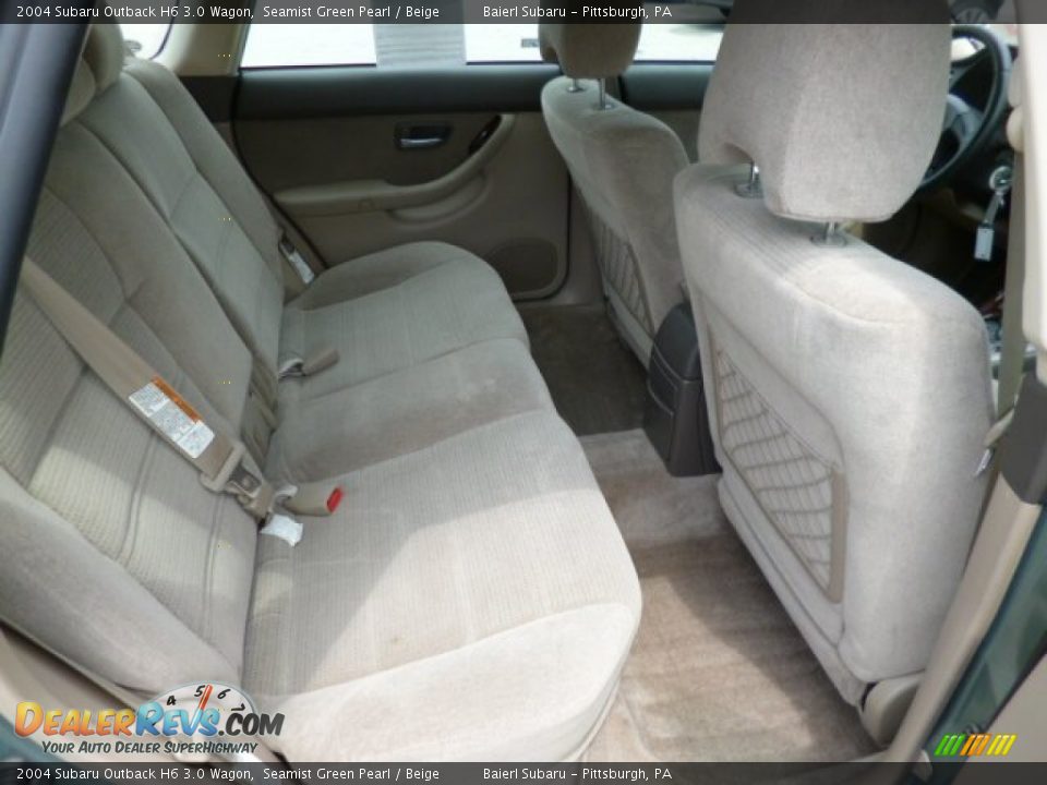2004 Subaru Outback H6 3.0 Wagon Seamist Green Pearl / Beige Photo #12