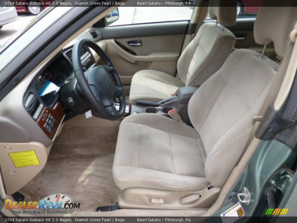 Beige Interior - 2004 Subaru Outback H6 3.0 Wagon Photo #16