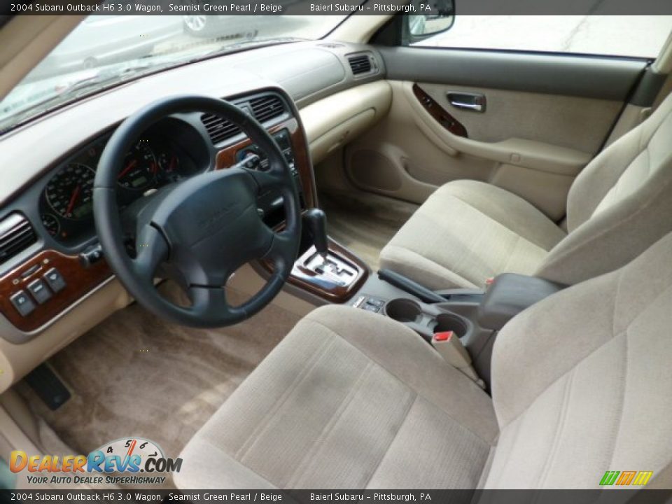 Beige Interior - 2004 Subaru Outback H6 3.0 Wagon Photo #17