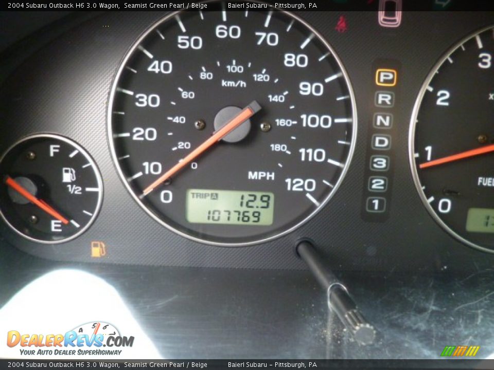 2004 Subaru Outback H6 3.0 Wagon Seamist Green Pearl / Beige Photo #20