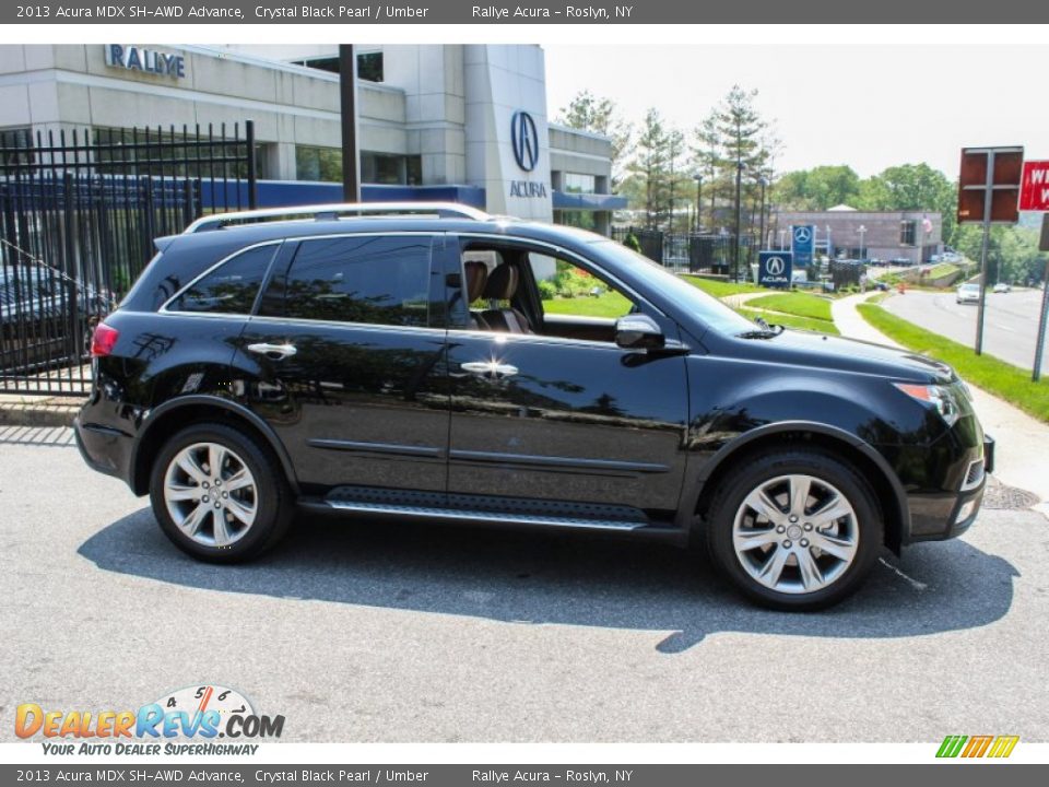 2013 Acura MDX SH-AWD Advance Crystal Black Pearl / Umber Photo #3