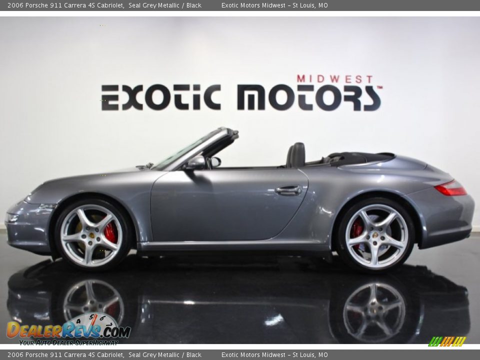 2006 Porsche 911 Carrera 4S Cabriolet Seal Grey Metallic / Black Photo #1