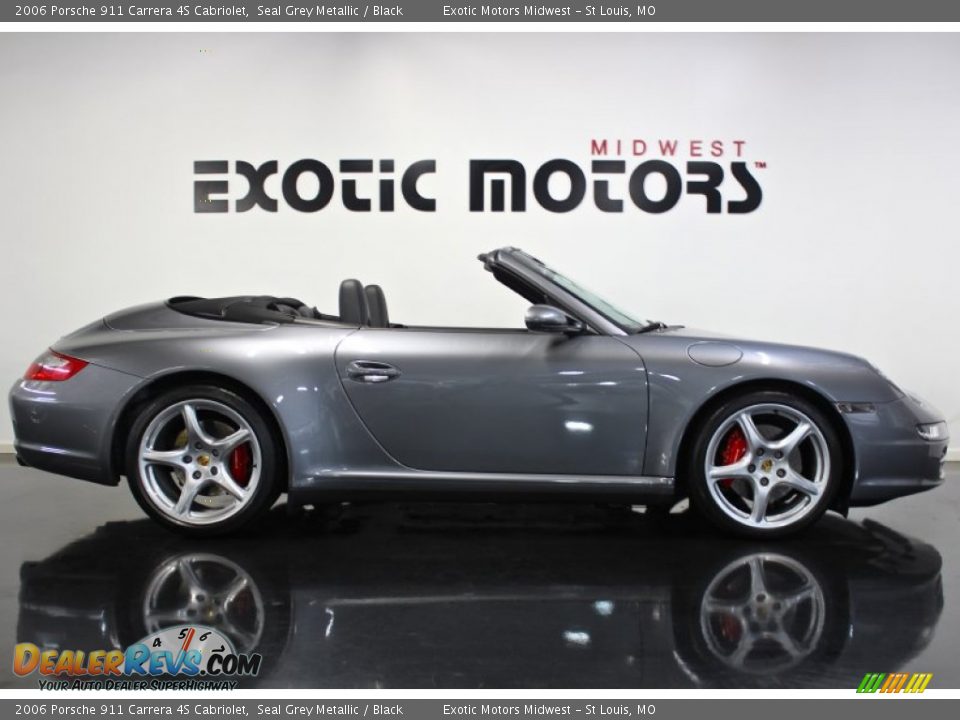 2006 Porsche 911 Carrera 4S Cabriolet Seal Grey Metallic / Black Photo #2