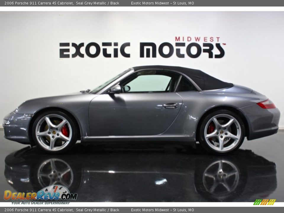 2006 Porsche 911 Carrera 4S Cabriolet Seal Grey Metallic / Black Photo #3