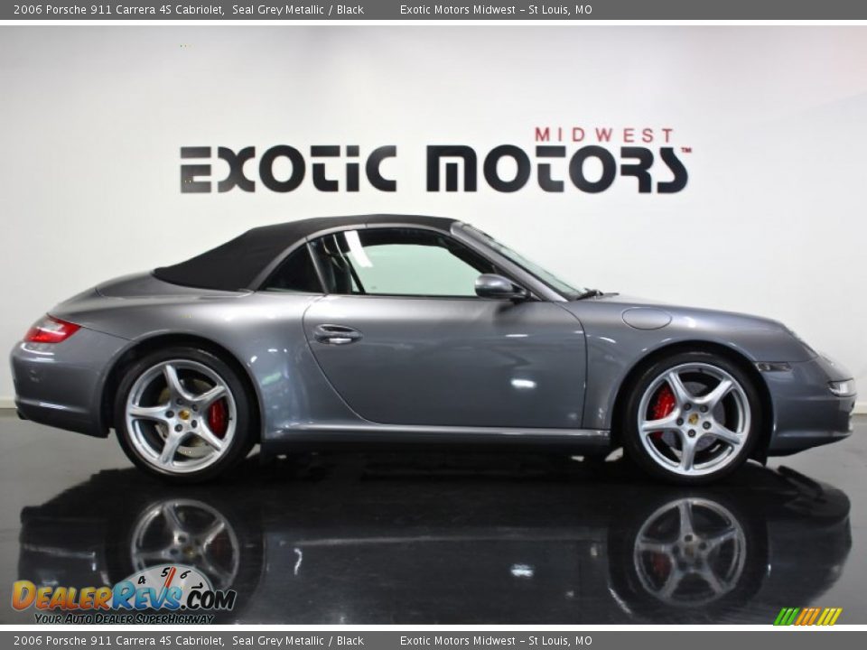 2006 Porsche 911 Carrera 4S Cabriolet Seal Grey Metallic / Black Photo #4