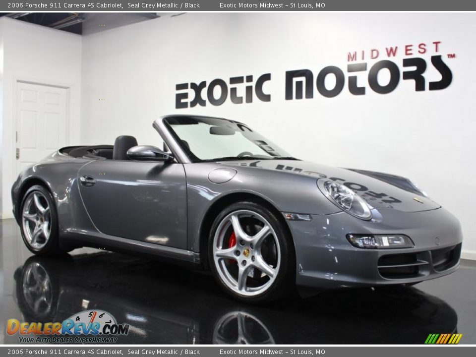 2006 Porsche 911 Carrera 4S Cabriolet Seal Grey Metallic / Black Photo #5