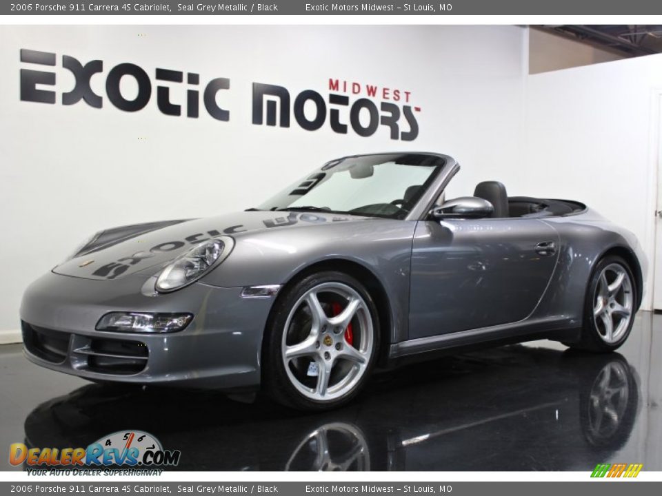 2006 Porsche 911 Carrera 4S Cabriolet Seal Grey Metallic / Black Photo #6