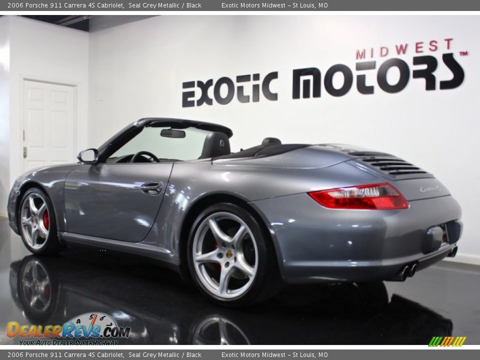 2006 Porsche 911 Carrera 4S Cabriolet Seal Grey Metallic / Black Photo #7